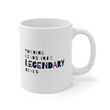 Load image into Gallery viewer, Turning Leads into Legendary Deals | Mug 11oz | Funny Mug for Coworkers in Sales | Gift for Sales Teams