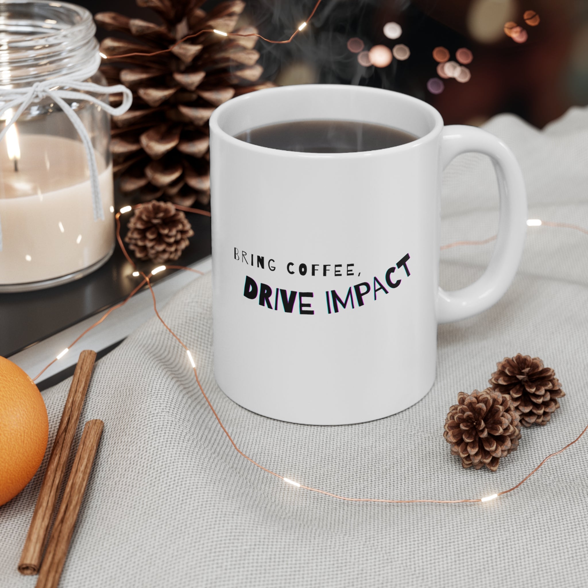 thumbnail image 2 of MoonWorks Funny Coffee Mug With Saying - Black & White, Office Humor 2 of 4