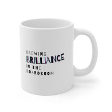 Load image into Gallery viewer, Brewing Brilliance in the Boardroom | 11oz Mug | Gift Mug for Bosses | Funny Mugs for Coworkers
