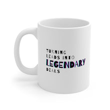 Load image into Gallery viewer, Turning Leads into Legendary Deals | Mug 11oz | Funny Mug for Coworkers in Sales | Gift for Sales Teams
